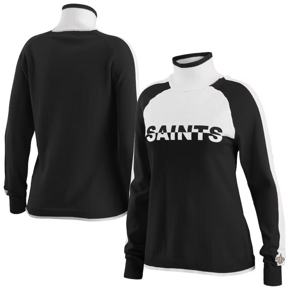 NWT! WEAR by Erin Andrews New Orleans Saints Ski Raglan Pullover Sweater - Large